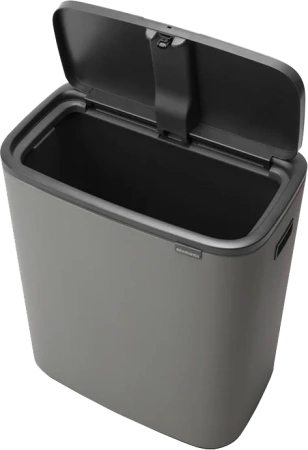 мусорное ведро brabantia bo touch bin 223129 60 л, серое