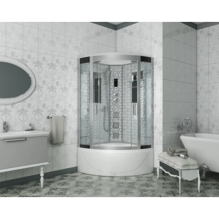 душевая кабина niagara luxe ng-7790w 90x90 с гидромассажем