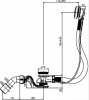 слив-перелив для ванны sanit swing basic 35.333.00..s000