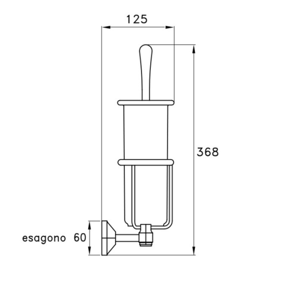 Ершик для унитаза Stella Eccelsa EC 10017 CR00