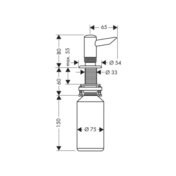 дозатор 300 мл hansgrohe 40418800