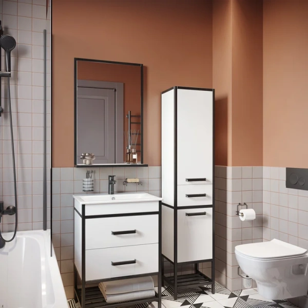 кнопка для инсталяции jacob delafon, черный матовый и глянцевый, e20859-7-bmt (gm)