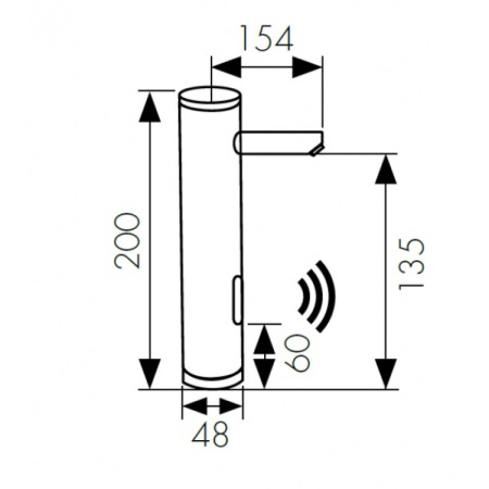 смеситель для раковины kaiser sensor 38511 хром