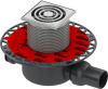 Трап для душа Tece Drainpoint S120 3601200 горизонтальный с декоративной решеткой с фланцем