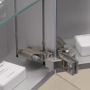 зеркальный шкаф emco pure 60 9797 050 81 с подсветкой серебро