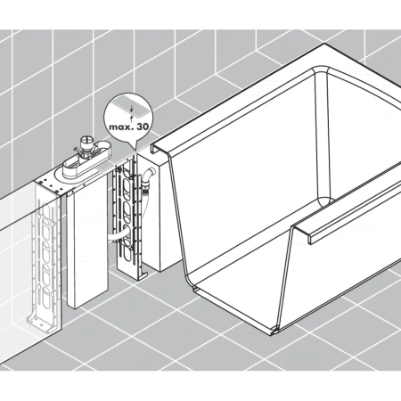 внутренняя часть hansgrohe sbox 13560180