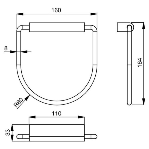 Кольцо для полотенца Ideal Standard Connect N1384AA