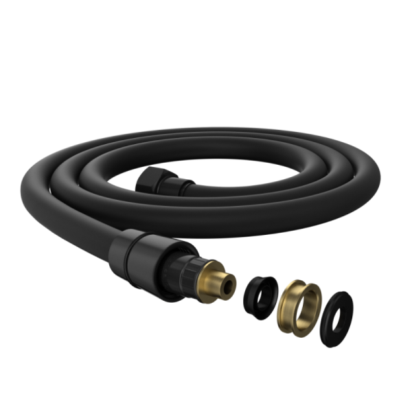 душевой шланг elghansa shower hose sh085-black 150 см