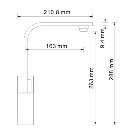 смеситель для кухни wasserkraft alme 1507 цвет хром