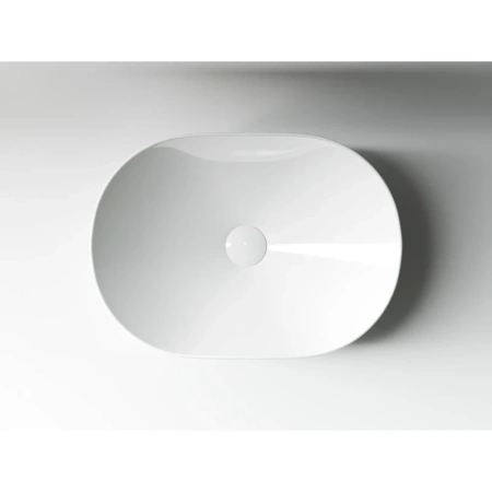 раковина ceramicanova element cn5010 накладная, 48x55 см, белая