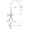 смеситель для кухни d&k grimm hessen da1382401 хром