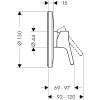 смеситель для душа hansgrohe talis s 72606000