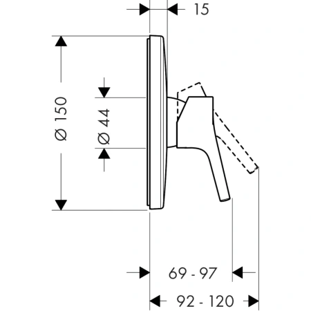смеситель для душа hansgrohe talis s 72606000