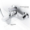 смеситель для ванны с душем am.pm like f8010016