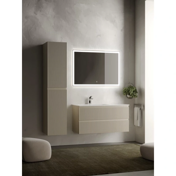 тумба под раковину sancos snob r 100 l snr100lce подвесная beige soft