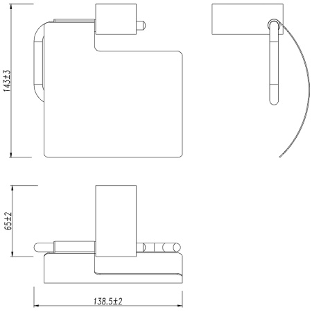держатель туалетной бумаги lemark smooth line 9726012 с крышкой графит