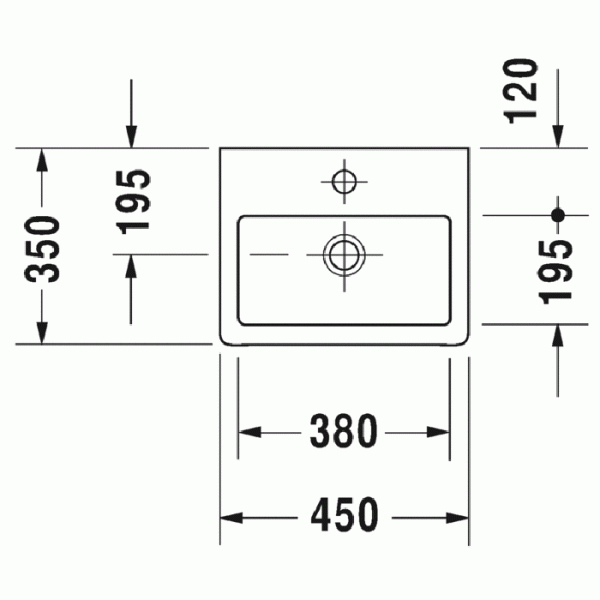 раковина накладная/подвесная duravit vero 704450827