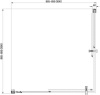 душевой уголок aquanet delta cube npe1142 00183212 90x90, прозрачное стекло