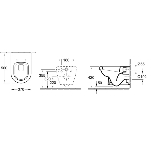 унитаз подвесной villeroy & boch omnia architectura 567410r1 альпийский белый