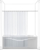 карниз для ванны aquanet 00156495 прямой 170 см