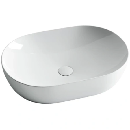 раковина ceramicanova element cn5009 накладная, 60x41.5 см, белая