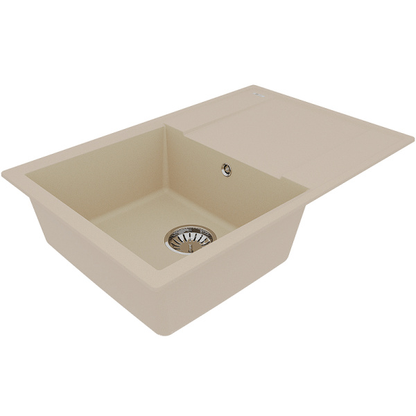 кухонная мойка lemark imandra 760 9910026 бежевая