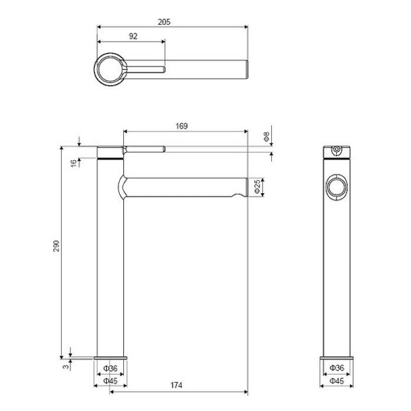 смеситель для раковины excellent pi arex.1202wh (белый мат)