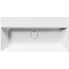 раковина gsi kube x 9455111 подвесная, 70x37 см, bianco lucido (белый глянец)