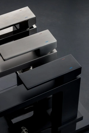 смеситель для раковины boheme qubic 471-b черный матовый
