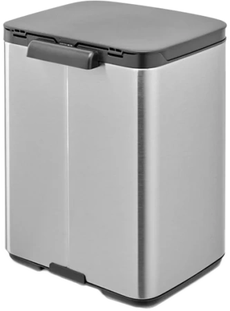 мусорное ведро brabantia bo 222962 7 л, матовая сталь