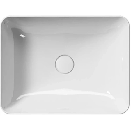 раковина gsi nubes 903711 накладная, 50x38 см, bianco lucido (белый глянец)