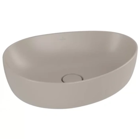 Раковина накладная 51 см Villeroy & Boch Antao 4A7351AM, CeramicPlus, цвет Almond