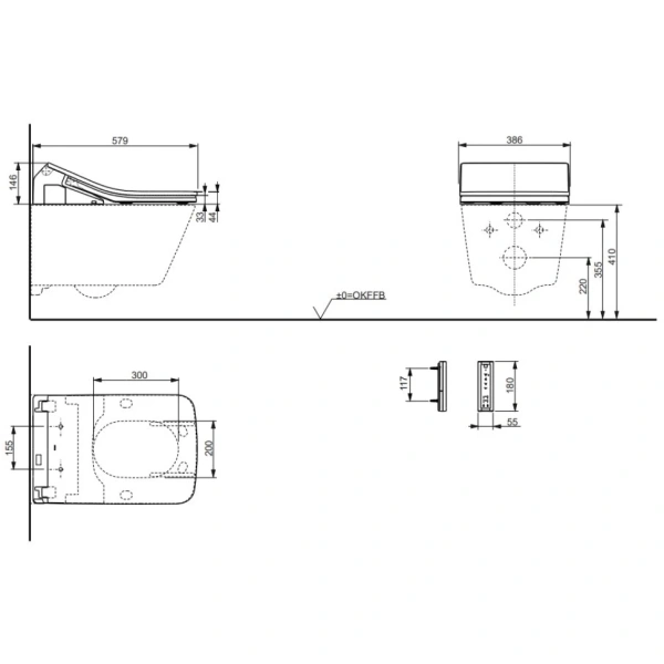 сиденье-биде toto neorest ah washlet tcf9788wg#nw1