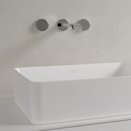 раковина villeroy & boch collaro 4a205601 накладная, 56x36 см, альпийский белый