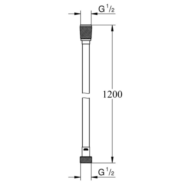 душевой шланг 120 см paffoni zflo079bo