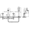 смеситель на борт ванны d&k goethe hessen da1384941