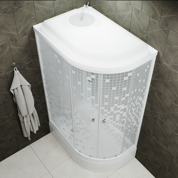 душевая кабина triton коралл 120x80 в l щ0000038532 без гидромассажа