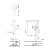 смеситель toto jewelhex tbg02306r для ванны