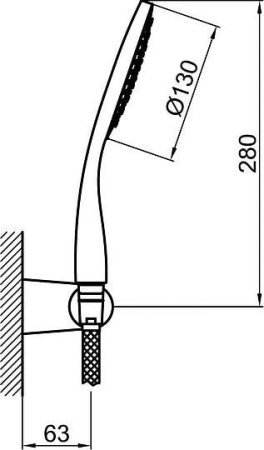 душевой гарнитур webert comfort ac0764015 цвет хром