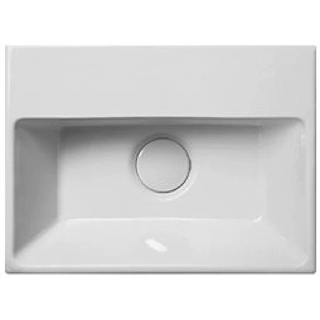 раковина gsi norm 8650111 подвесная, 35x26 см, bianco lucido (белый глянец)