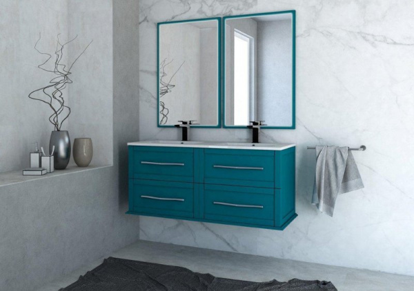 тумба под раковину 120 cezares tiffany 54956 blu petrolio