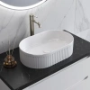 раковина накладная belbagno bb1497, белая.