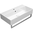 Раковина GSI Kube X 9455111 подвесная, 70x37 см, Bianco lucido (Белый глянец)