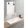 раковина gsi kube x 895411 встраиваемая снизу, 80x37 см, bianco lucido (белый глянец)