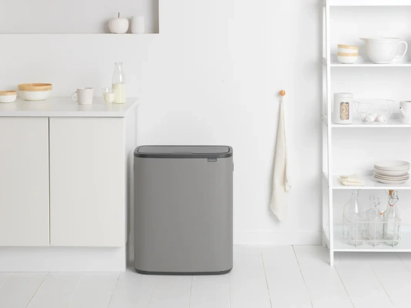 Мусорное ведро Brabantia Bo Touch Bin 221460 30+30 л, серое