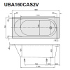 акриловая ванна villeroy & boch o.novo uba160cas2v-01 solo 160х70 см