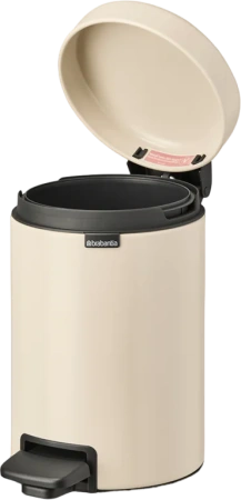 мусорное ведро brabantia newicon 149887 3 л, бежевое