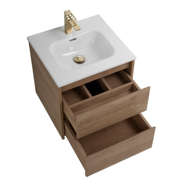 тумба под раковину belbagno kraft 50 kraft-500-2c-so-rt подвесная rovere tabacco