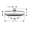 верхний душ hansgrohe crometta 160 1jet 26577000