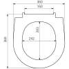 сиденье для унитаза iddis 142 142pps0i31 полипропилен, soft close, белый